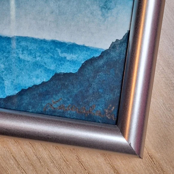 "Arctic Frost" Hand-painted watercolor painting - Picture 7 of 12